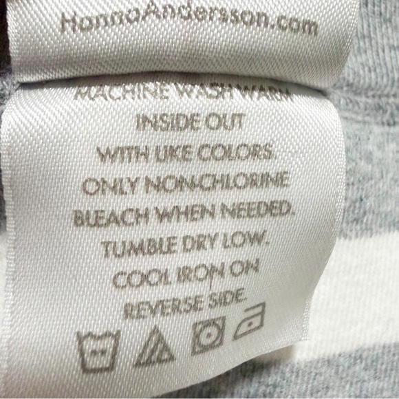 Hanna Andersson Organic Cotton Striped Long John Pajama Set - Picture 10 of 15